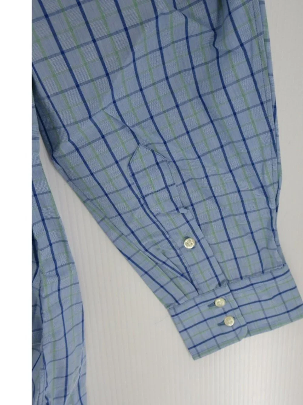 VINTAGE Burberrys Shirt 17.5 London Button Up Check 90s USA Made NWT